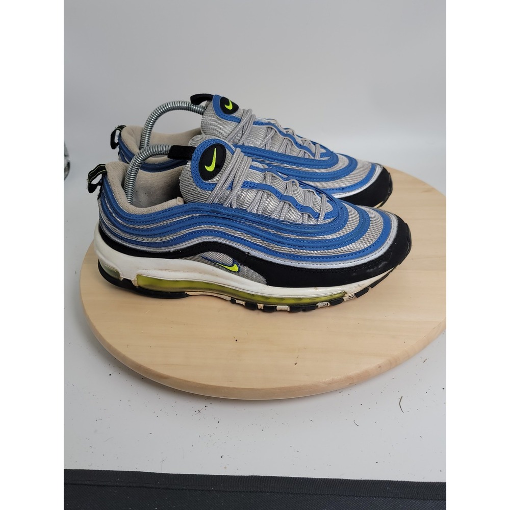 Nike Air Max 97 OG Shoes Mens Size 8 Atlantic Blue Voltage Yellow DM0028-400